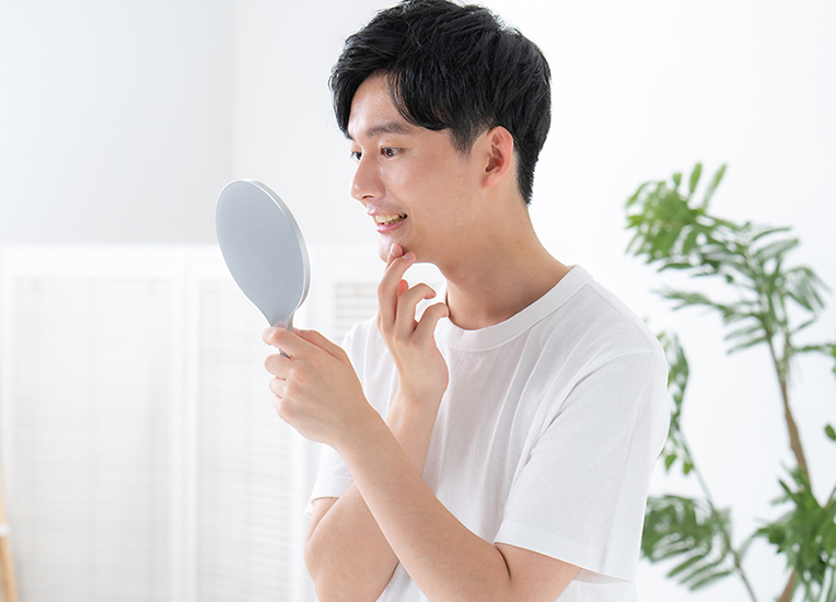 本物の歯のような感覚、快適さ